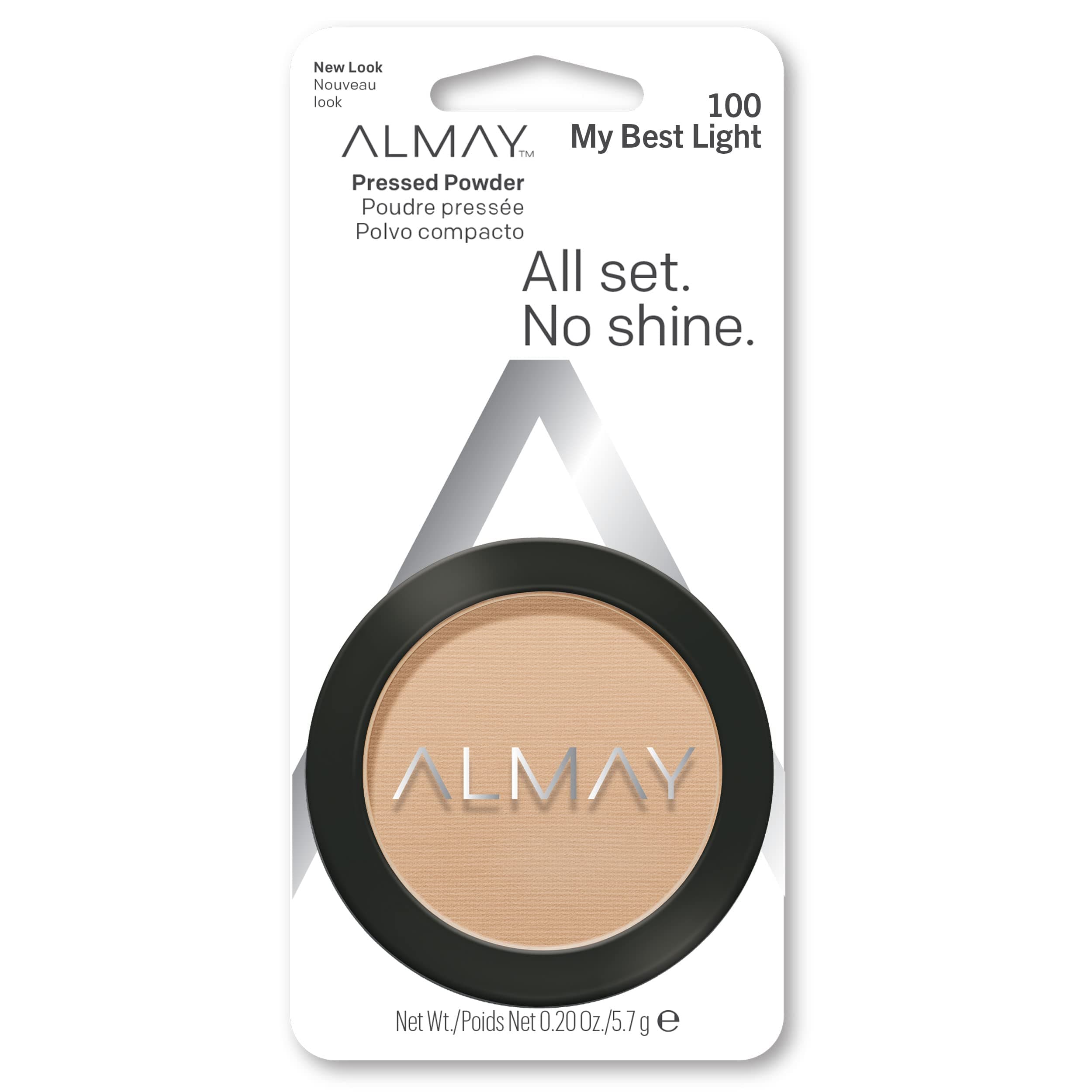 Almay Smart Shade Skintone Matching Pressed Powder, Light [100] 0.20 oz