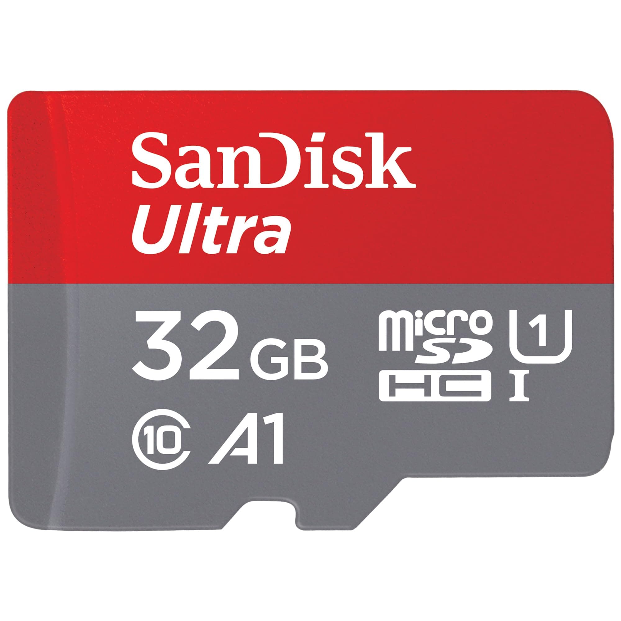 32GB Ultra microSDHC UHS-I Memory Card with Adapter - 120MB/s, C10, U1, Full HD, A1, Micro SD Card - SDSQUA4-032G-GN6MA