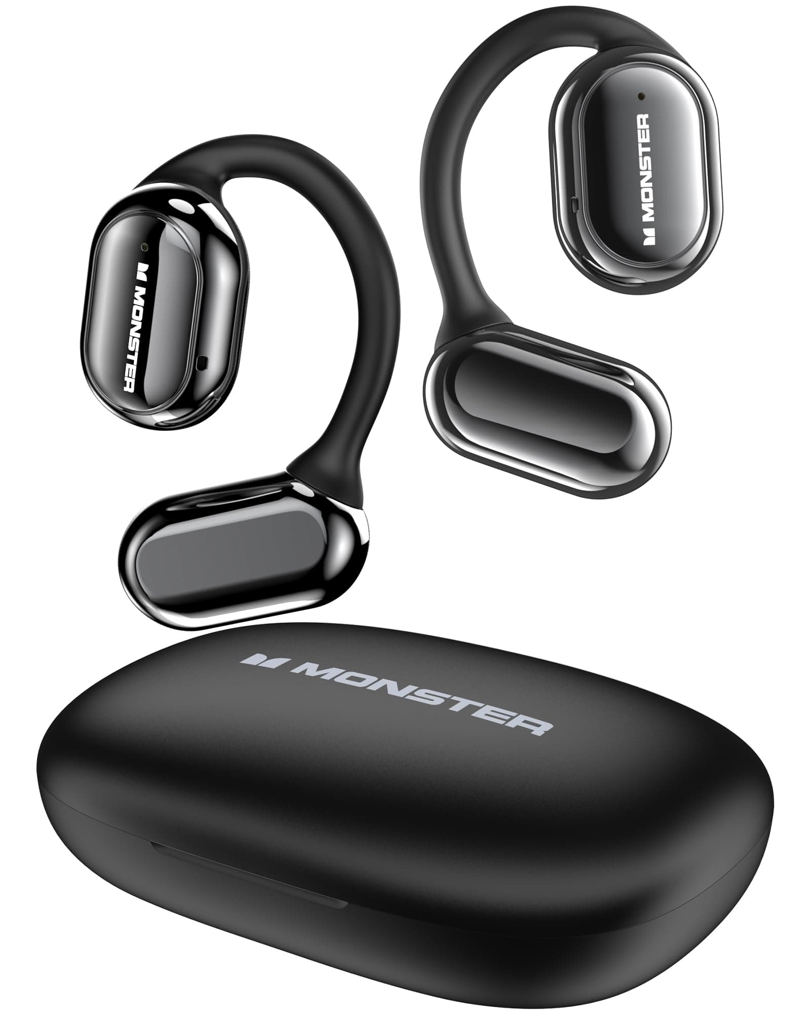 Open Free AC100 Open Ear Headphones, Bluetooth 5.3 Wireless Earbuds with Earhooks, Immersive Stereo Sound by Dual Large Driver, Clear Talk, 30H Playtime,Waterproof Sport Earbuds for Running