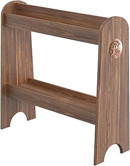 Pine Wood Saddle Rack – Ideal Saddle Stand for Western Saddles and Horse Tack Organizers, Suitable for Displaying Trophy Saddles at Home (Burnt)