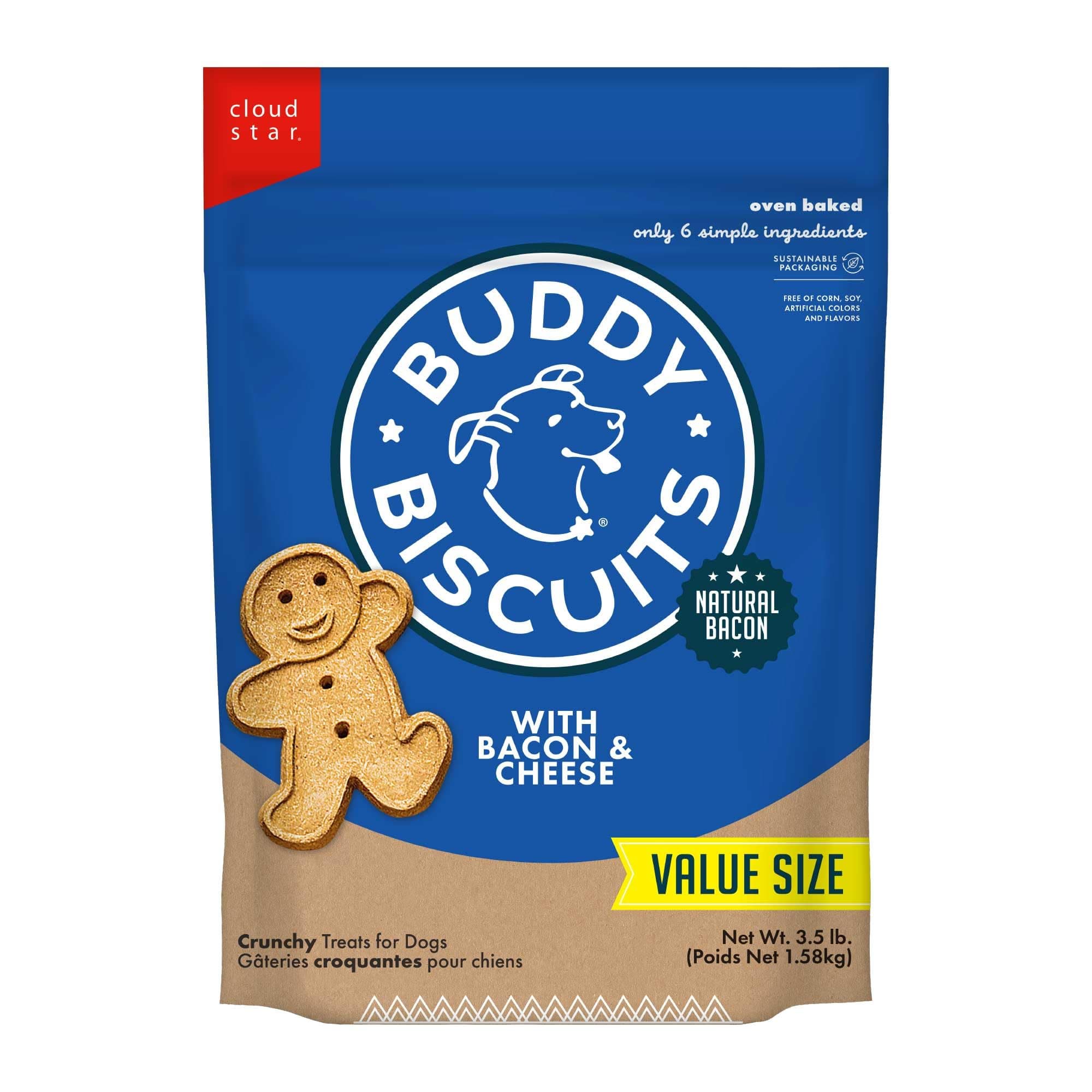 Cloud Star Buddy Biscuits Original Oven Baked Treats With Bacon & Cheese - 3.5 Lb, 1 Piece