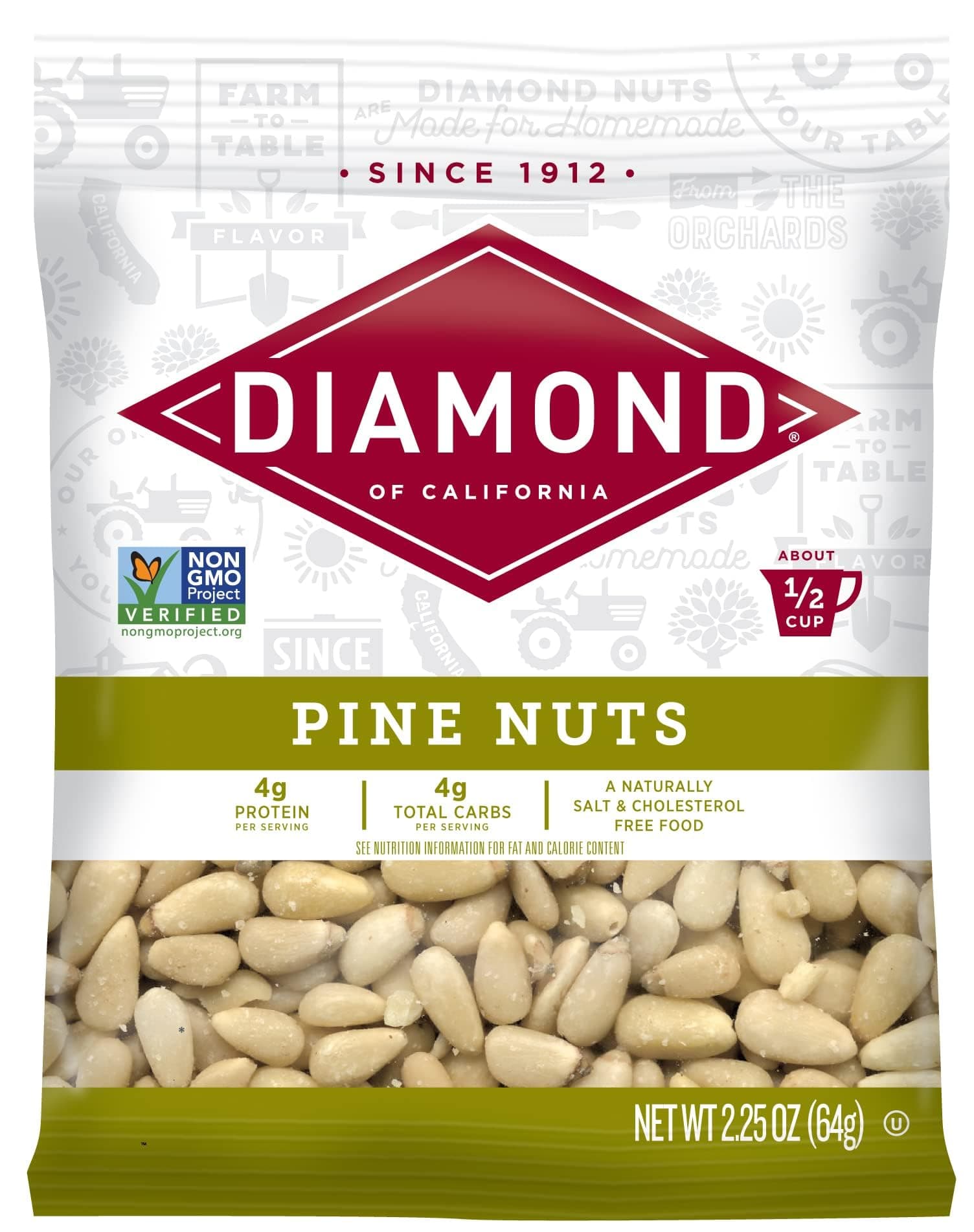 Diamond of California Pine Nuts, 2.25 Oz