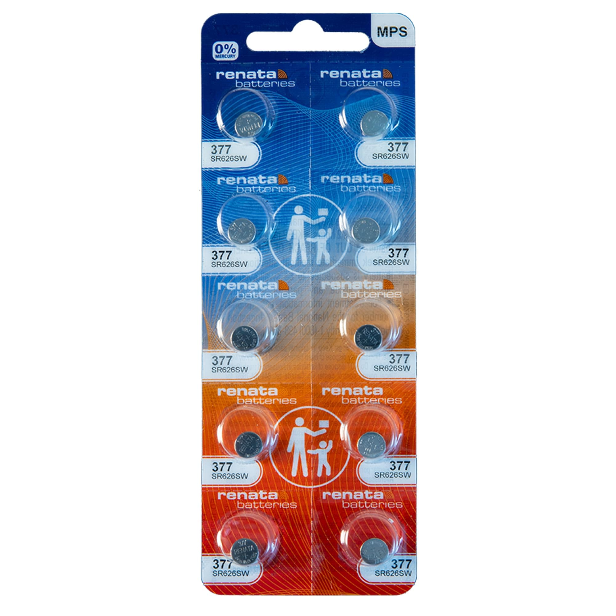 10 x 377 Renata Watch Batteries