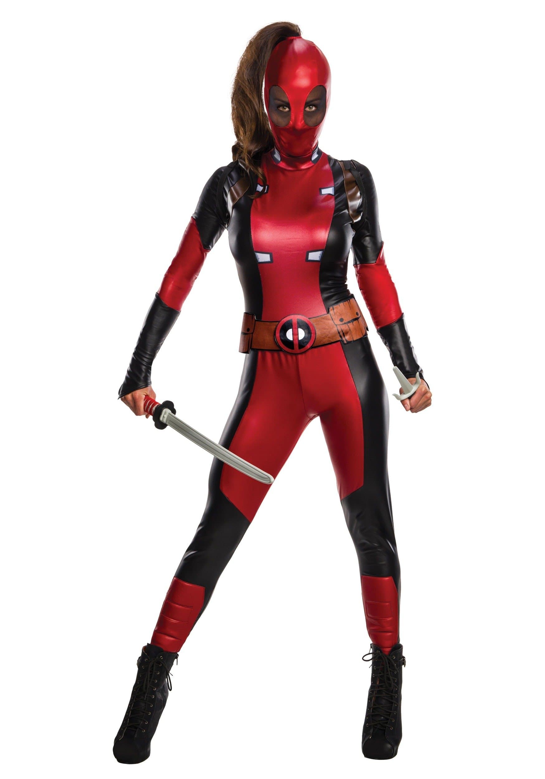 Marvel Secret Wishes Deadpool Women's Costume, As Shown, M