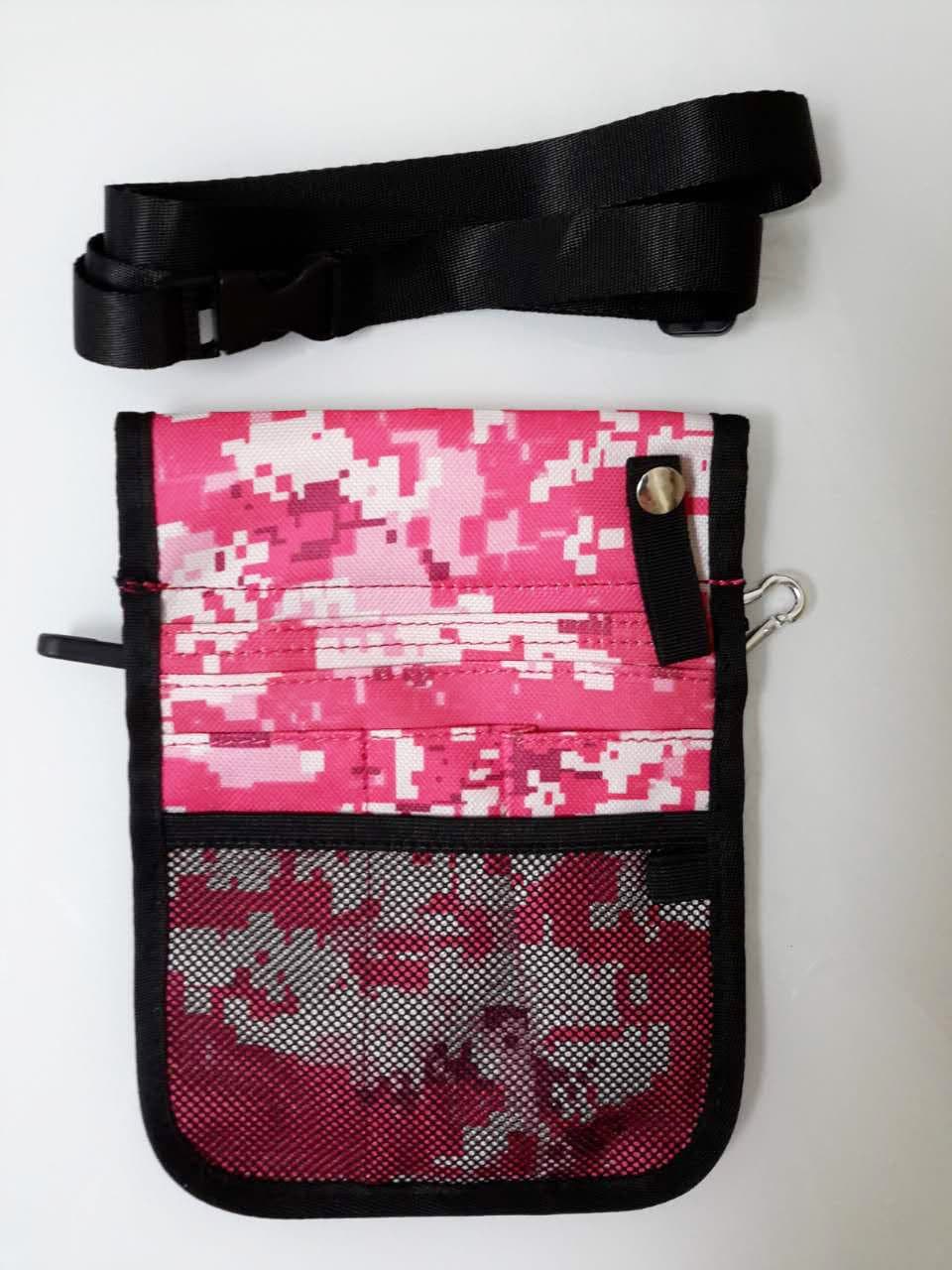 Olin Klein Waist Bag Nurse Pouch For Portable Tool Quick Pick, Pocket Organizer Belt,Nurse Pouch Waist Bag,Medical Tool Pouch,9 Pockets, Long Adjustable Detachable Belt,Double Sides