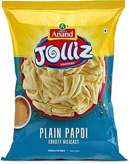 TASTEA Anand Jolliz namkeen Plain Papdi | Ready to Eat | 200 gm each | Pack of 2