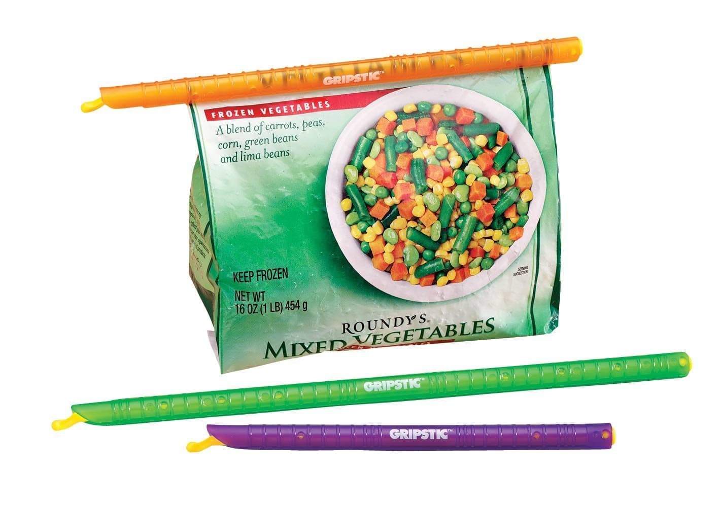 Bag Sealer - The Word's Best Reusable Chip Clips, Bag Clips. Patented. Airtight & Waterproof Seal on Food Storage Bags, Kids Snacks & More. Near Zero Waste. 3ct Variety Pack