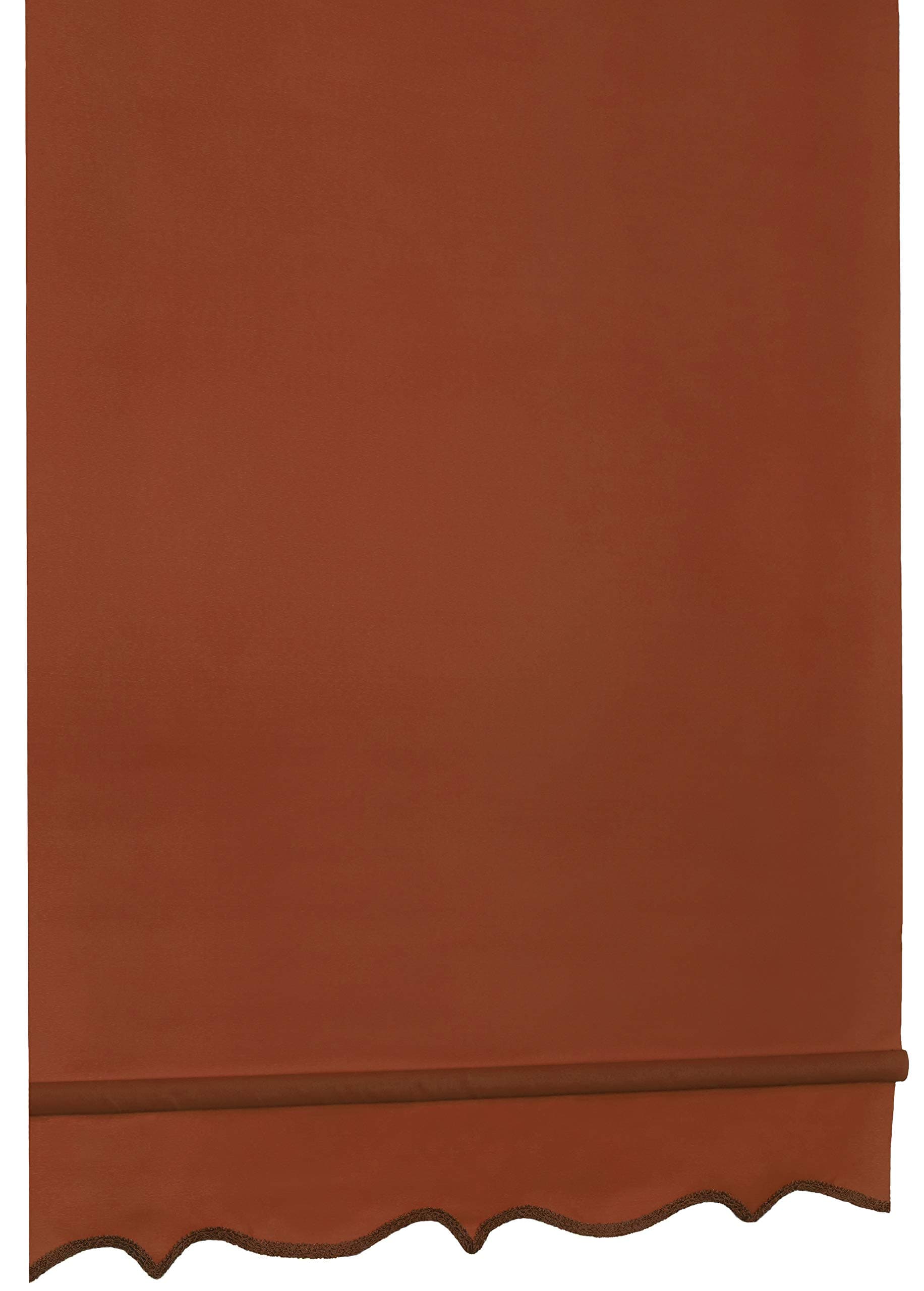 Whitehouse Aurora Scallop Edged Terracotta 180cms Wide Roller Blind