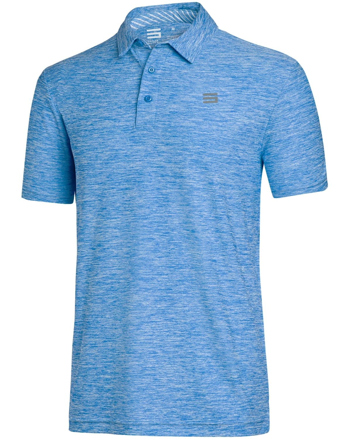 Three Sixty SixGolf Shirts for Men - Dry Fit Short-Sleeve Polo, Athletic Casual Collared T-Shirt