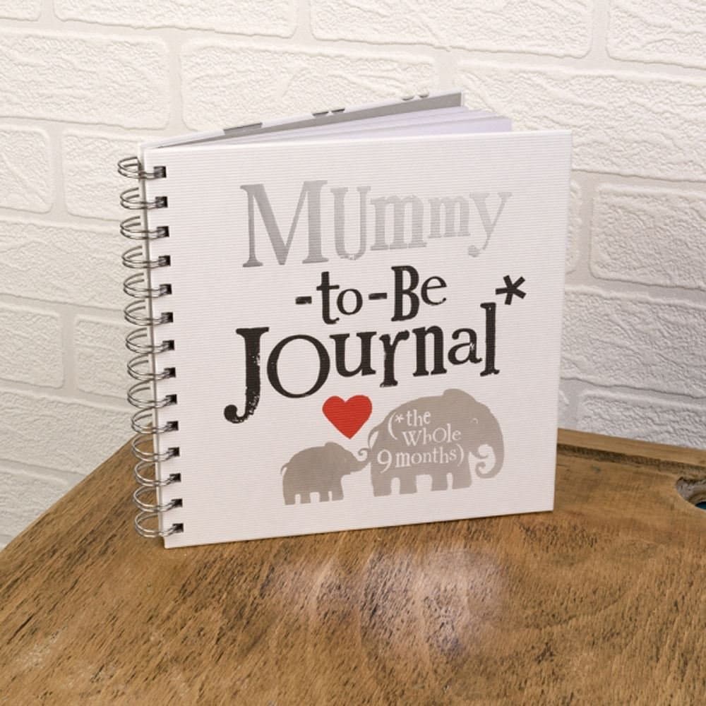 The Bright Side - Mummy-to-Be Journal - Spiral Bound Book with Plain & Ruled Pages and Stickers Office Product