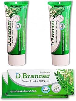Herbal Natural Toothpaste - Ingredients with Clove, Mint, Camphor, Neem Leaves and Herb - Formula for Gum Health, Healthy Teeth and Refreshing Bad Breath, Vegan Toothpaste for Adults (2)