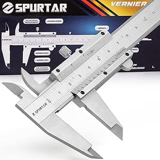 Spurtar Stainless Steel Vernier Caliper 6 inch / 150mm, High Precision Calipers