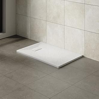 Aquariss 1100x700mm SMC Anti Slip Shower Base Tray Rectangular for Shower Enclosure White