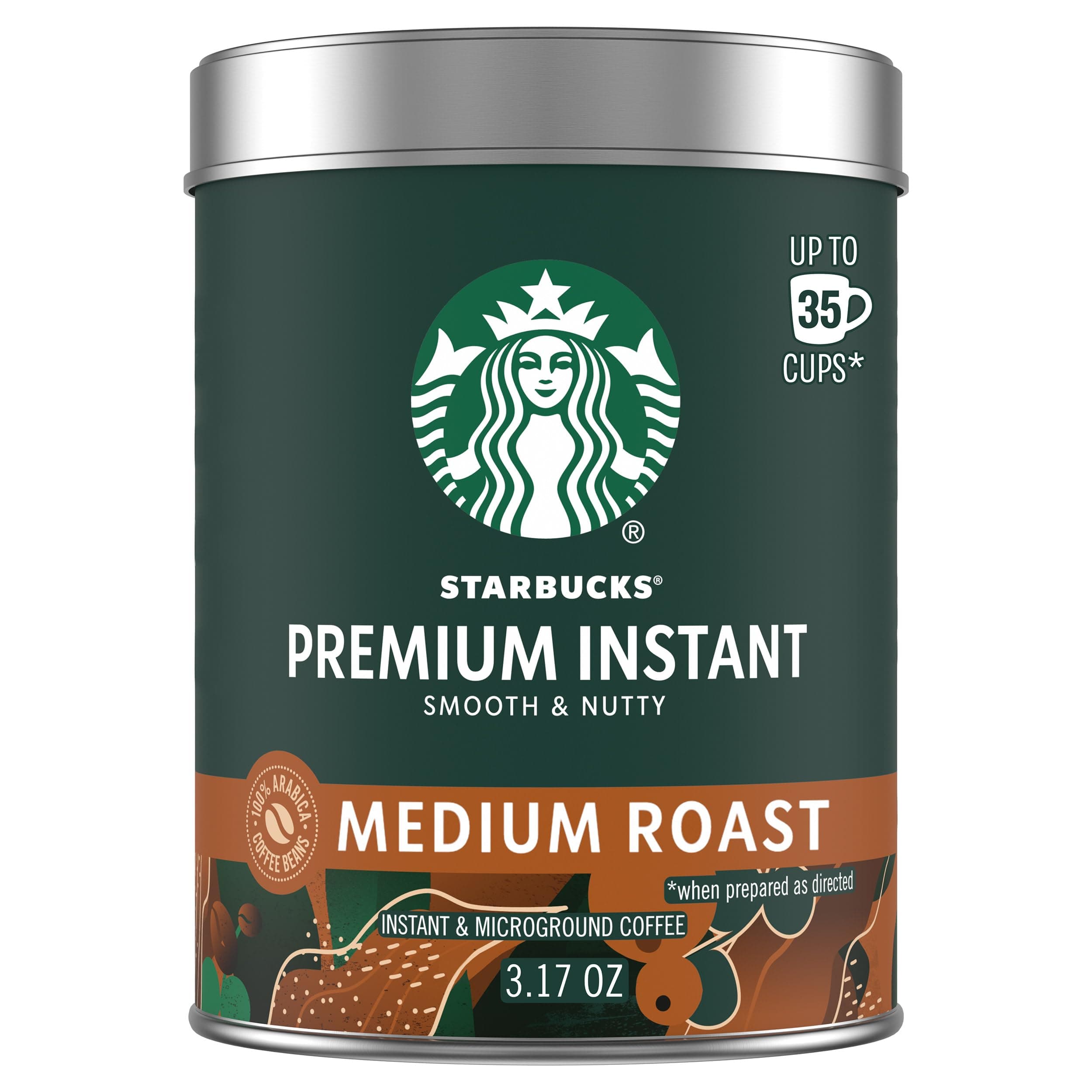Premium Instant Coffee, Medium Roast Coffee, Arabica Beans, 3.17 oz