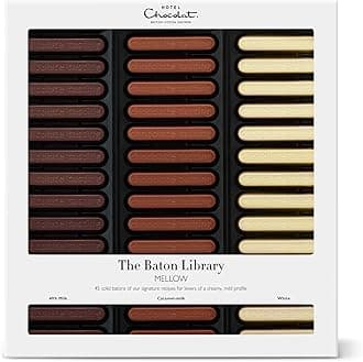 Hotel Chocolat Milk To White Chocolate Baton Library Chocolate Box, 365g
