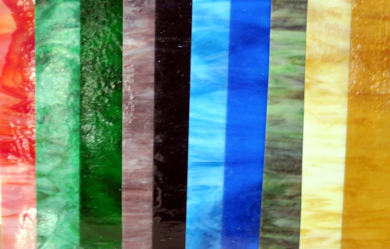 20 Sheets SPECTRUM Stained Glass 3mm (4" x 6") Opals Cathedrals Texture