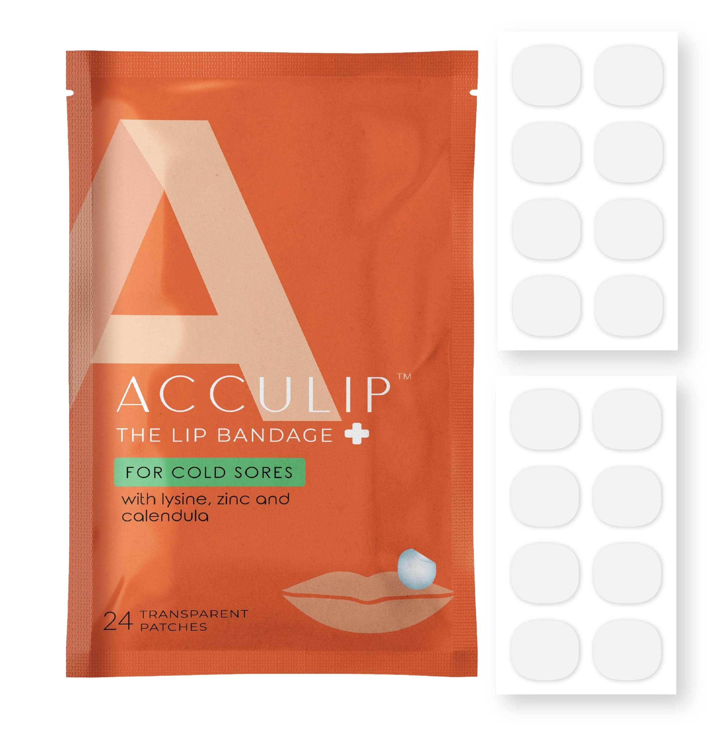 Cold Sore Patch Lysine Cold Sore Treatment for Lips, Lysine Lip Balm Alternative for Cold Sore Relief, Medicated Fever Blister Cold Sore Patch, L-lysine Cold Sore Treatment