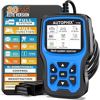 AUTOPHIX 7110 Full Systems Diagnostic Scan Tool Car Code Reader Full Function OBD2 Scanner with Oil EPB ABS SRS SAS TMPS BAT BAS Fuel Pump Battery Registration Tool Fit for All Volvo After 1996