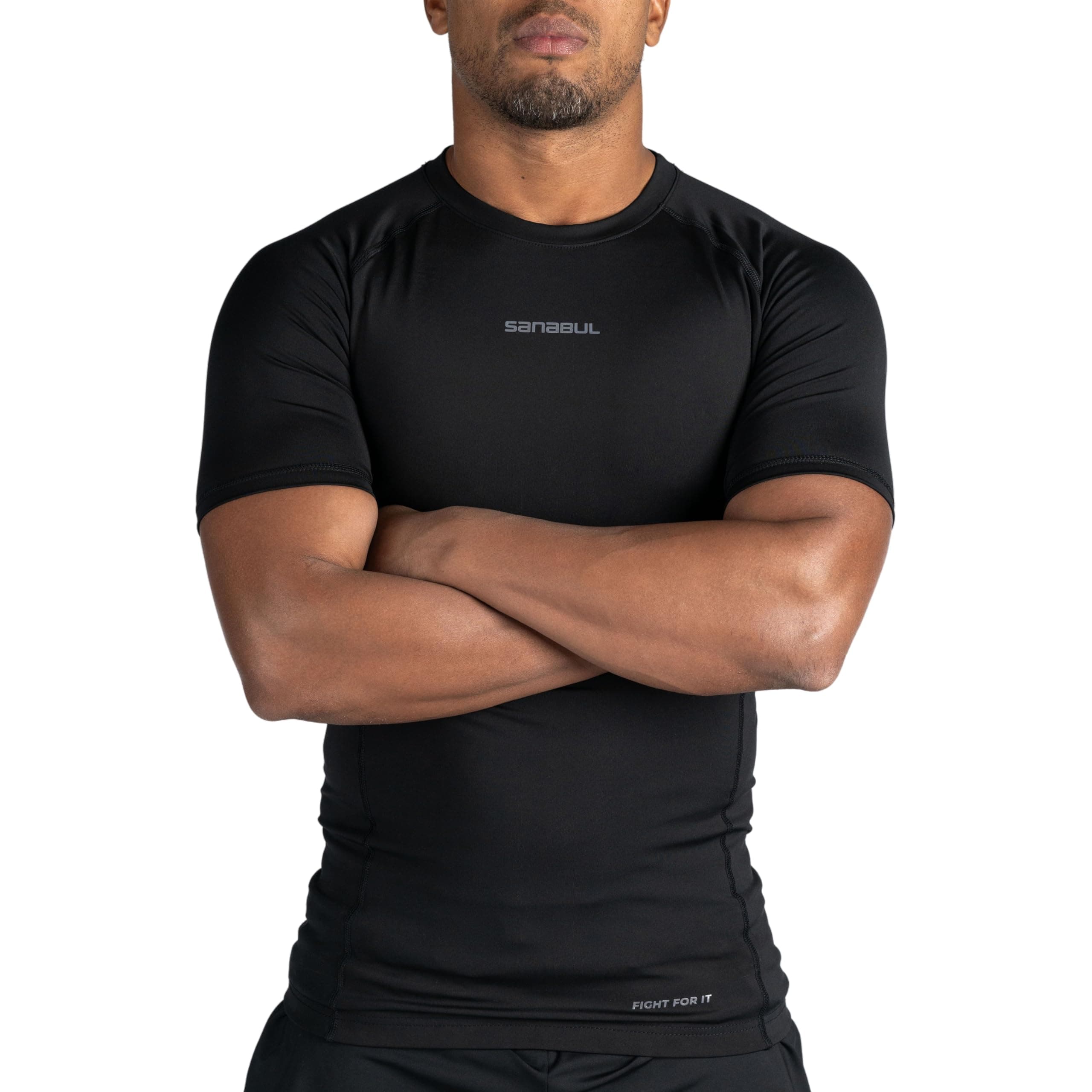 Model Zero Rash Guard Short Sleeve Compression Shirts for Men | MMA BJJ Shirt | Men Cross Training Rash Guard