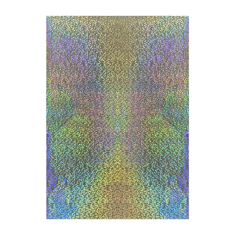 CYFUN DESIGN 50 Sheets Toner Reactive Foil Sheet for Crafts Paper Holographic Heat Transfer Craft Scrapbooking Stamping Cardstock DIY Accessories 7.9 x 11.4inch-Shattered Silver