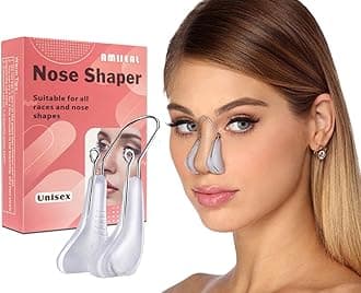 Nose Shaper Clip Nose Up Lifting Clip Pain-Free Soft Silicone Nose Slimmer Device Nose Bridge Straightener Corrector Beauty Tool(Unisex)