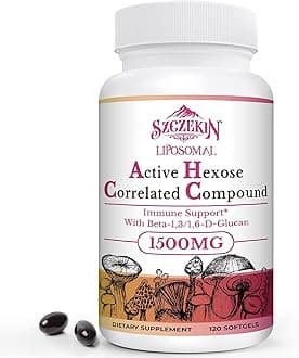 SZCZEKIN 1500 MG Liposomal Active Hexose Correlated Supplement 120 Softgels
