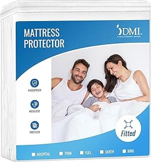 DMI Waterproof Mattress Protector and Cover, Contoured Fitted Sheet Fit, King