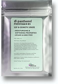 Provitamin B5 Powder dl-Panthenol DIY Panthenol Solution and Panthenol for Hair and Skin Moisturizer (2 Ounce / 56 Gram)