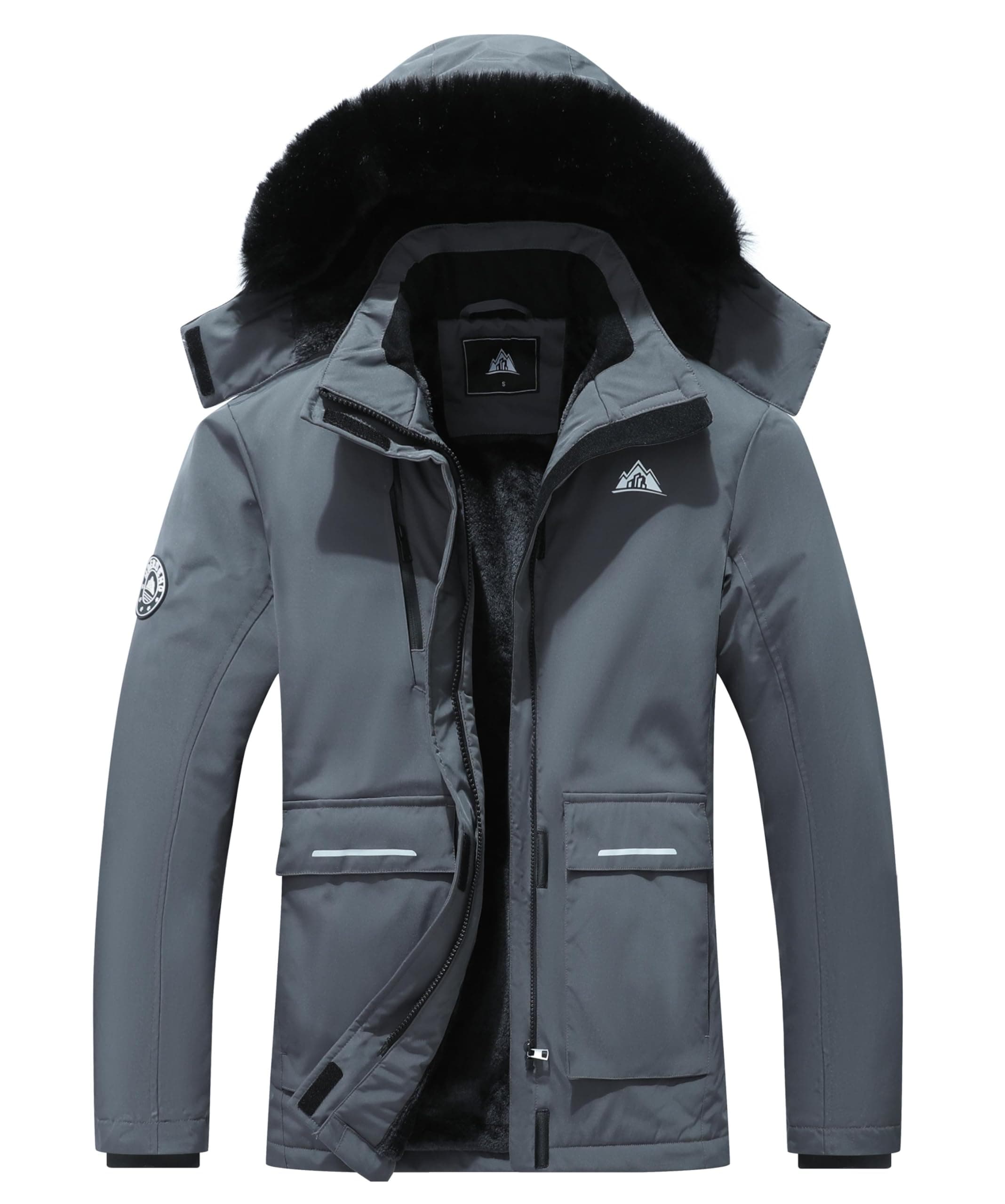 MOERDENG Women's Waterproof Winter Snow Coat Windproof Ski Jacket Hooded Snowboarding Jackets