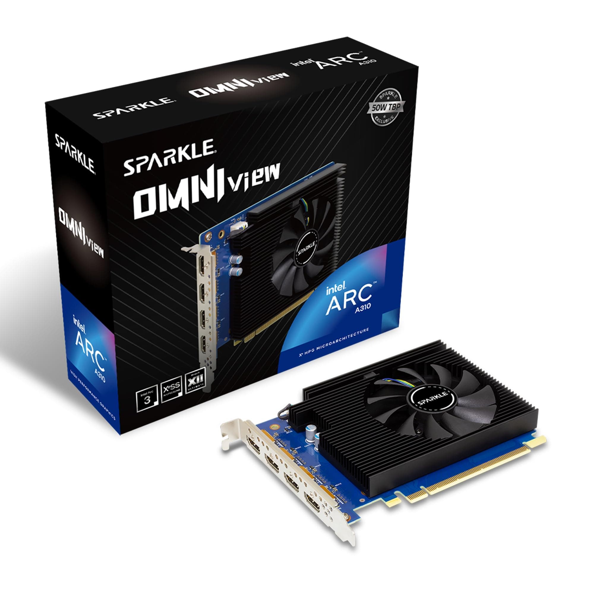 Sparkle Intel ARC A310 4GB Omni View GDDR6 Graphics Card