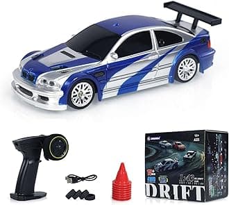 RC 1/43 Remote Control Drift Racing Race Car Remote Control Drift Car 4WD Mini with Lights