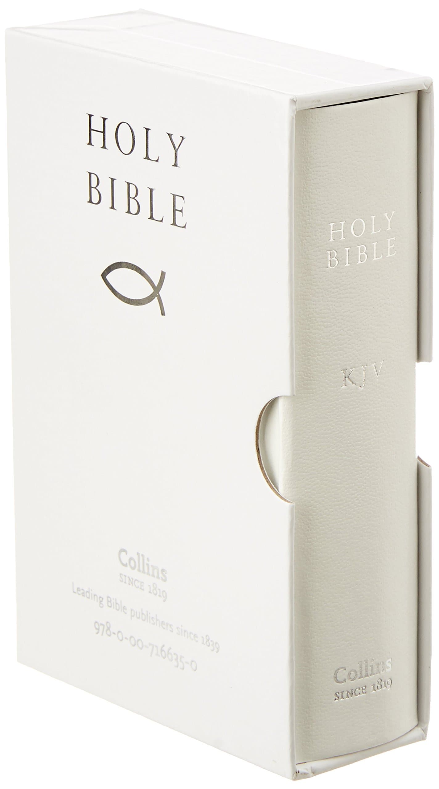 HOLY BIBLE: King James Version (KJV) White Pocket Gift Edition