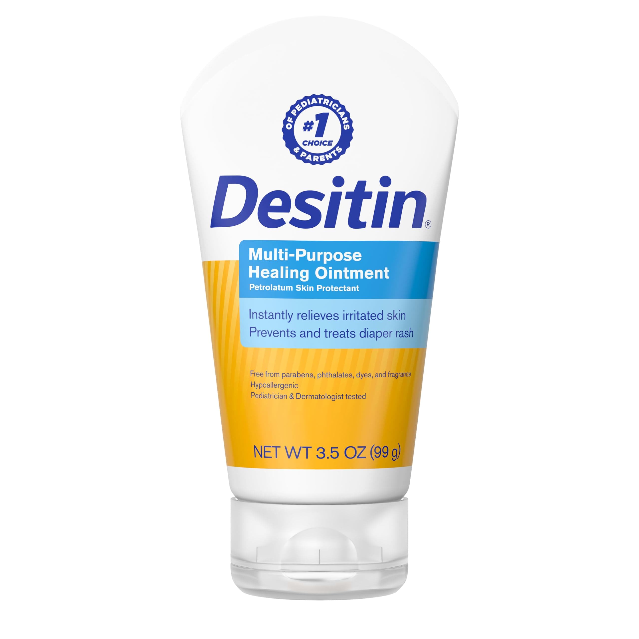 Desitin Skin Protectant and Diaper Rash Ointment Multi-Purpose With Vitamins A & D, Travel Size, 3.5. Oz Tube