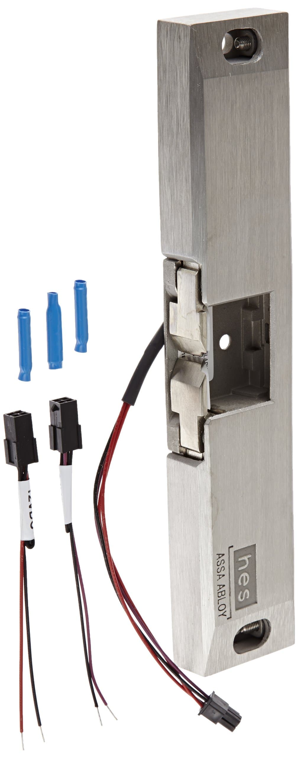 HES 9600-630 Series Stainless Steel Fire Rated Surface Mounted Electric Strike Body for Rim Exit Devices, Satin Stainless Steel Finish