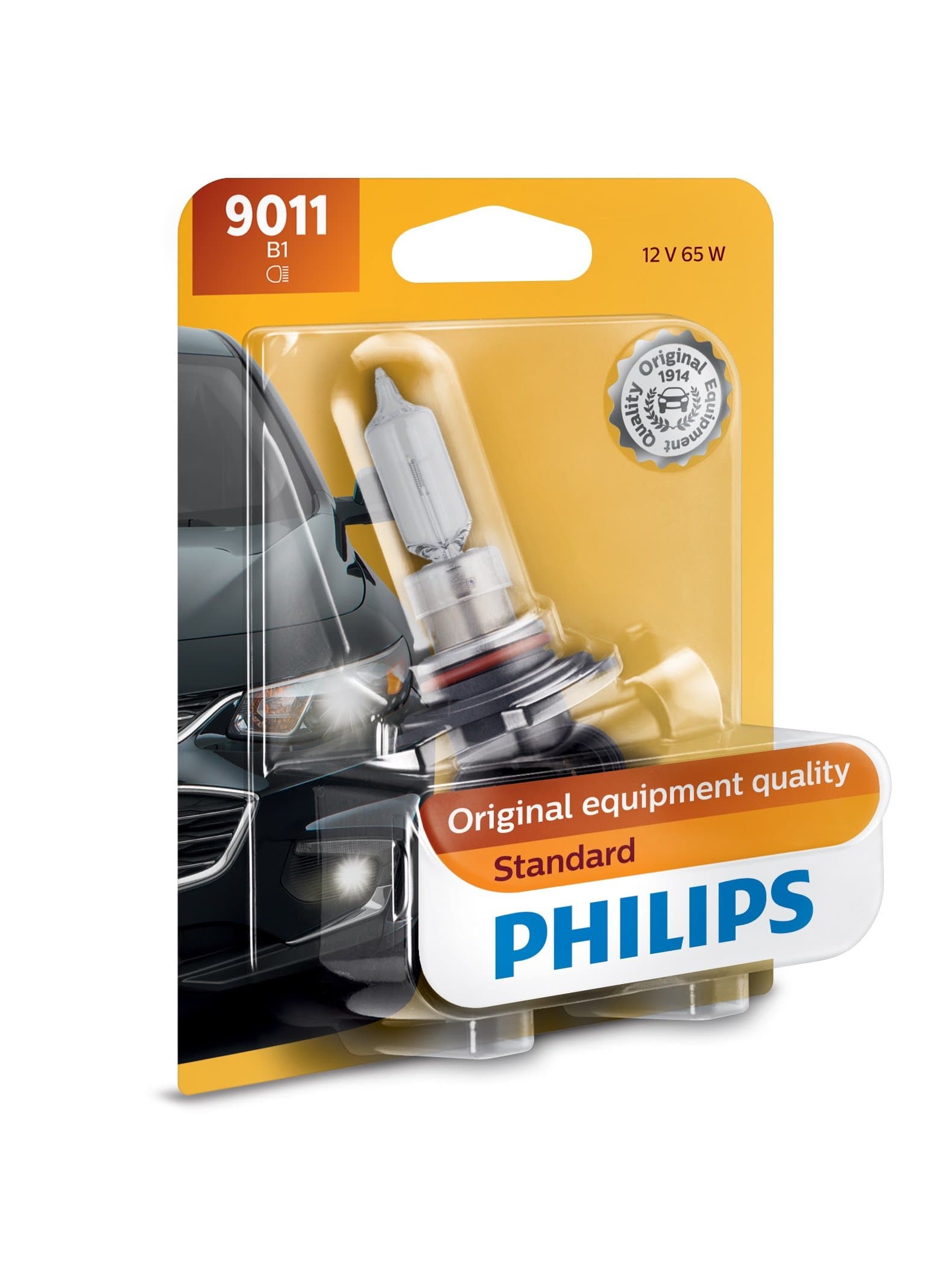 Philips Automotive Lighting 9011 HIR Standard Halogen Replacement Headlight Bulb, 1 Pack