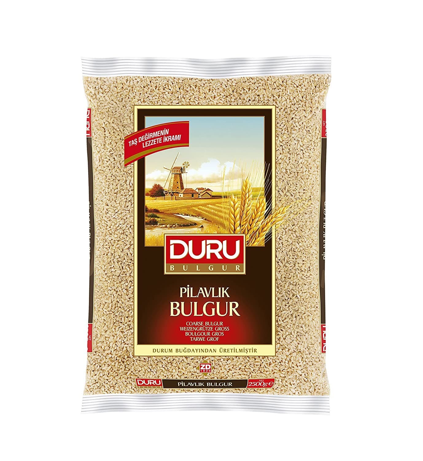Coarse Bulgur 2000 g, Wheat Berries, 100% Natural and Certificated, High Fiber and Protein, Non-GMO, Great for Vegan Recipes, Better than Rice