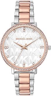 Michael KorsPyper Women's Watch, Stainless Steel Watch for Women with Steel, Leather, or Silicone Band