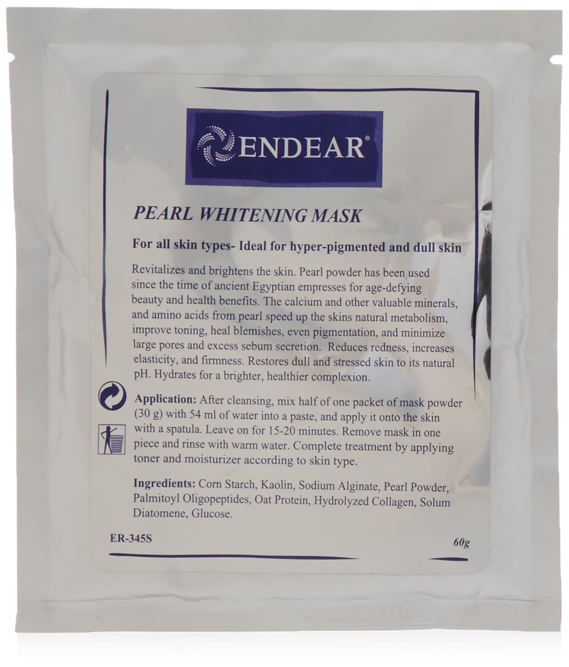 Endear Pearl Whitening Soft Mask 60 g / 2.1 oz.