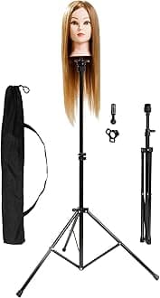 xnicx Wig Stand Stainless Steel Adjustable Tripod