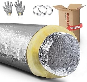 CUCHIILO Insulated Duct 10Inch 25Feet