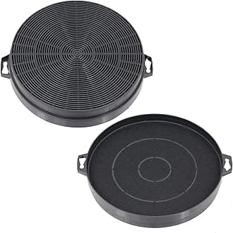 Spares2go Carbon Charcoal Vent Filter for B&Q Cata Designair Cooke & Lewis Cooker Extractor Hood (Pack of 2)