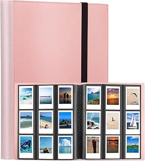 432 Pockets Photo Album for Fujifilm Instax Mini Camera, Polaroid Camera, for Fujifilm Instax Mini 12 11 9 40 99 90 8 7 EVO LIPLAY Instant Camera, Polaroid Snap PIC-300 Z2300 Instant Camera, Pink