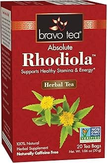 Bravo Teas Rhodiola Caffeine Free, 20 Tea Bags