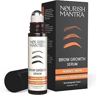 Eyebrow Growth Serum, Boost Regrowth for Longer, Thicker, Fuller-Looking Brows, Effective Enhancing Formula with Redensyl,Biotin & Peptides 10 ml