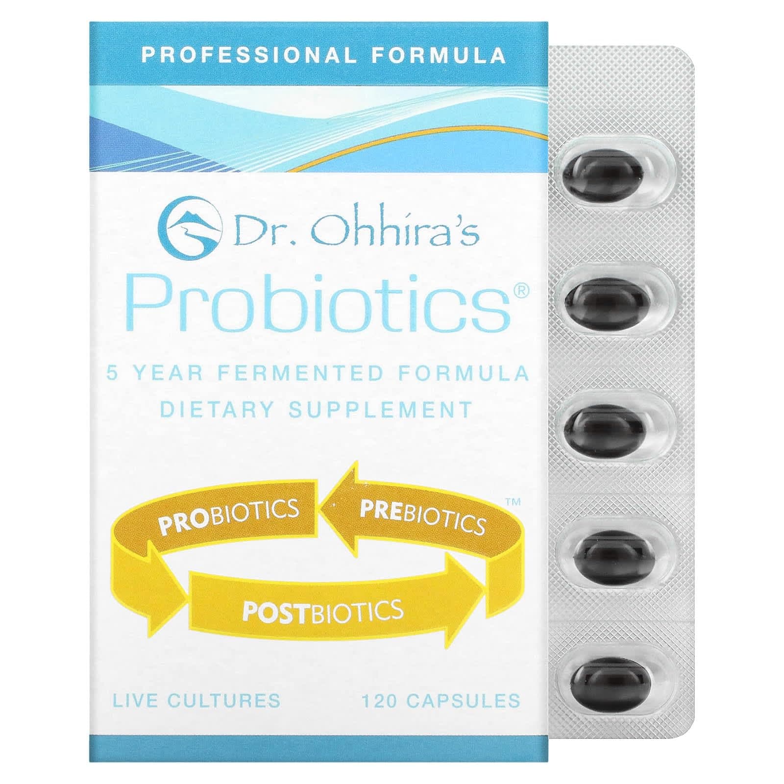 ESSENTIAL FORMULAS Dr. Ohhira's Probiotics Professional 120 Capsules 72g