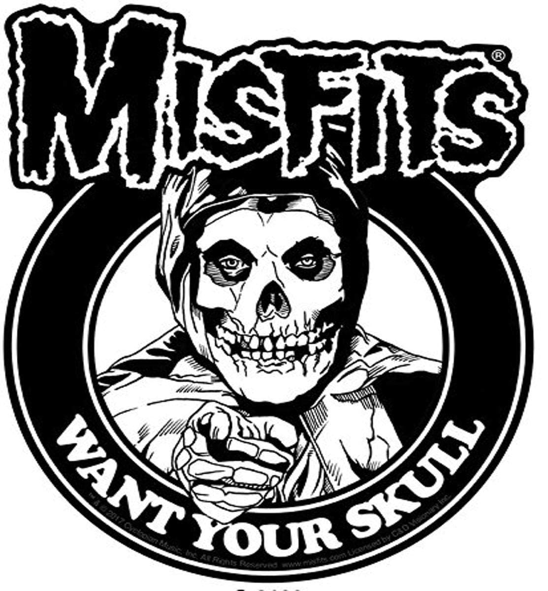 (Misfits Want Your Skull) - C & D Visionary Misfits Want Your Skull Sticker