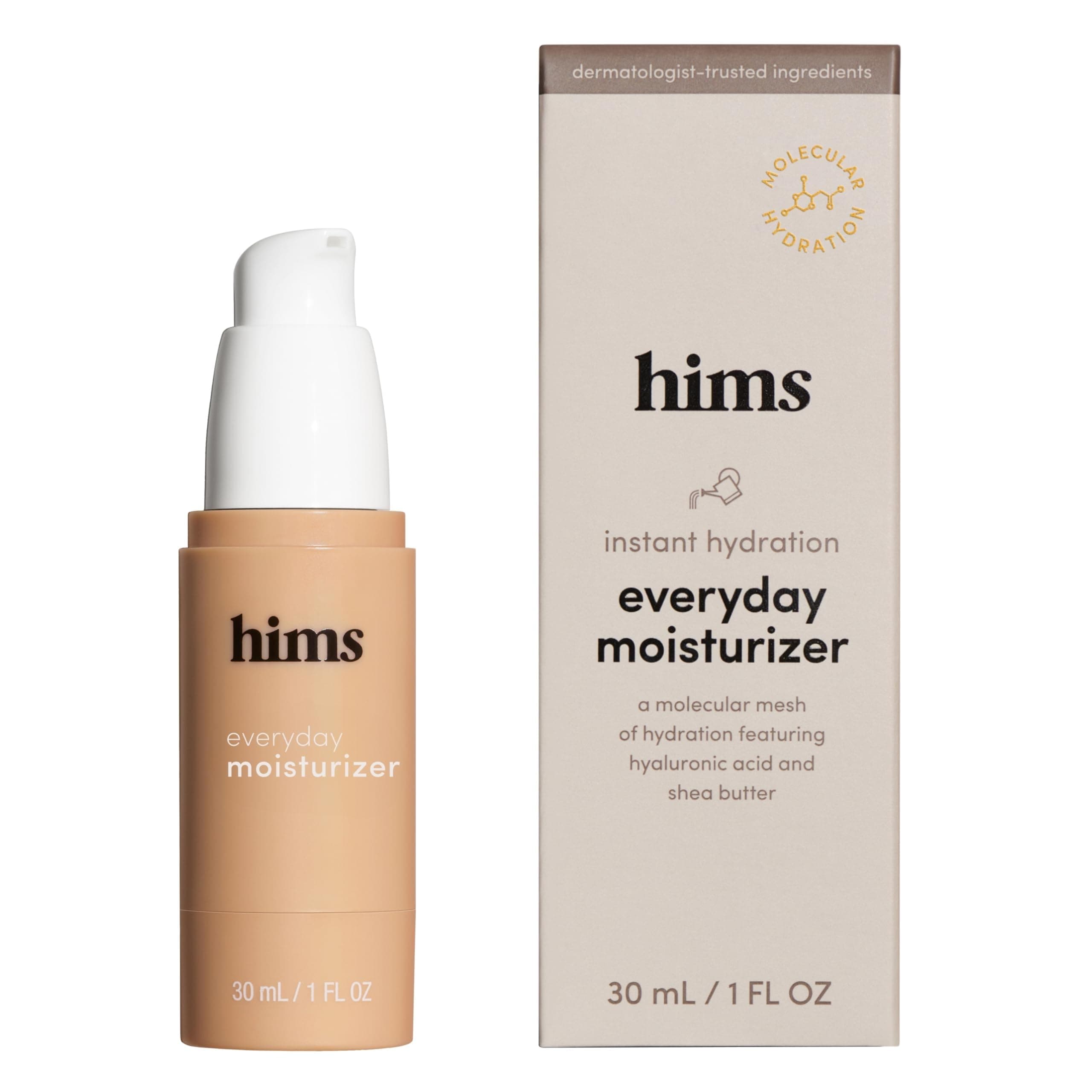 hims Everyday Moisturizer for Men - Lightweight, Hydrating Men's Face Moisturizer with Hyaluronic Acid and Shea Butter - 30ml/1 fl oz