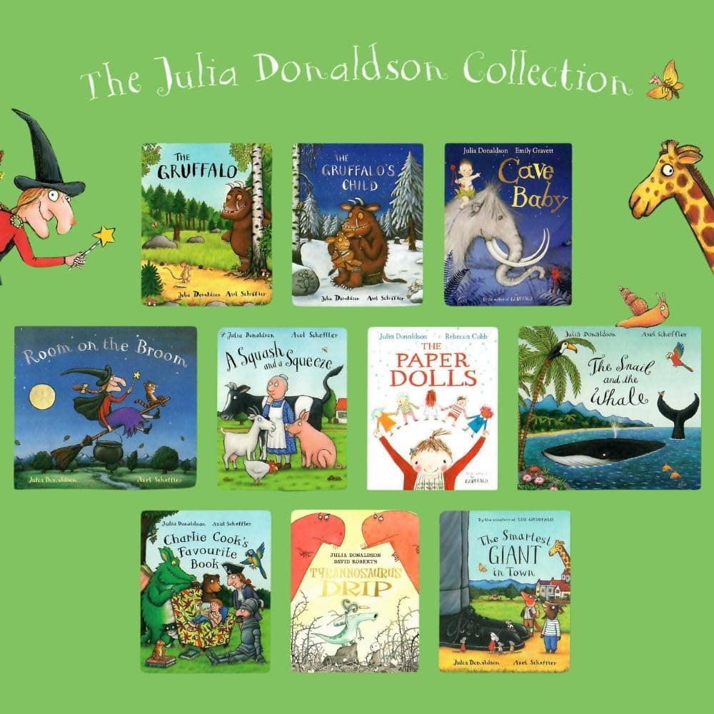 Julia Donaldson X 10 Book Set Collection Pack Includes Room On The Broom