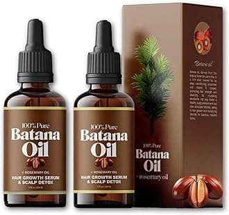 Batana Oil for Hair Growth, 100% Organic Batana Oil from Honduras with Rosemary, Enhances Hair & Skin Radiance Nourishment, Reduce Hair Loss, Batana Hair Oil for Women and Ma, 30ml / 1 Fl Oz (2)