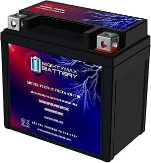 Mighty Max Battery YTZ7S 12V 6AH Replacement Battery compatible with KTM 450 SX-F, XC-F, XC-W 09-10